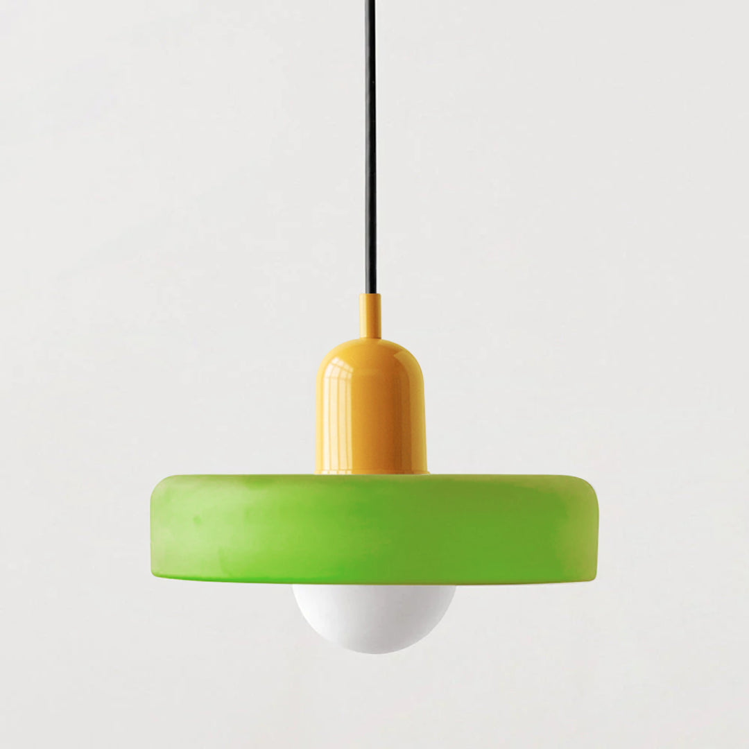 Modern Coloured Glass Pendant Light