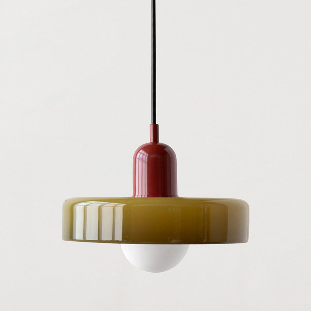 Modern Coloured Glass Pendant Light