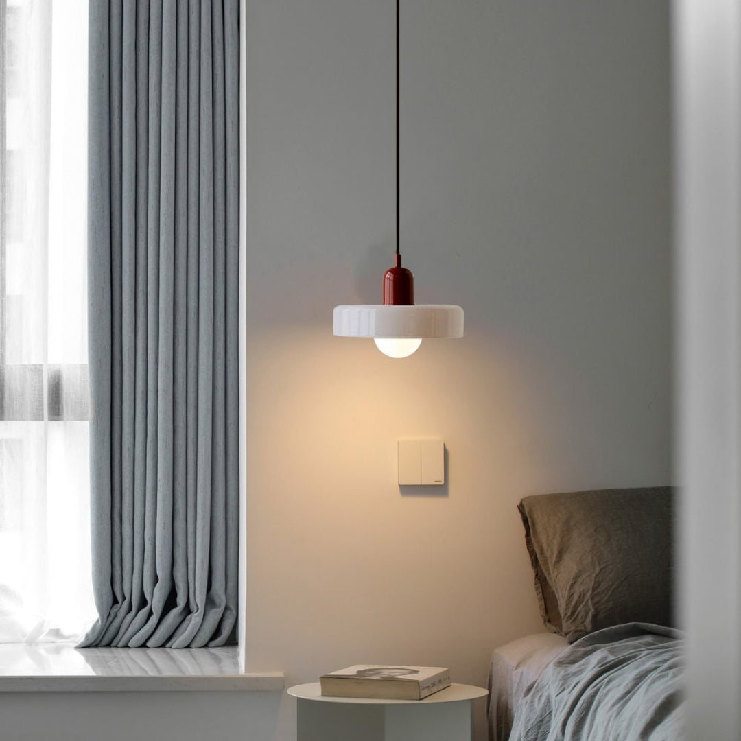 Modern Coloured Glass Pendant Light
