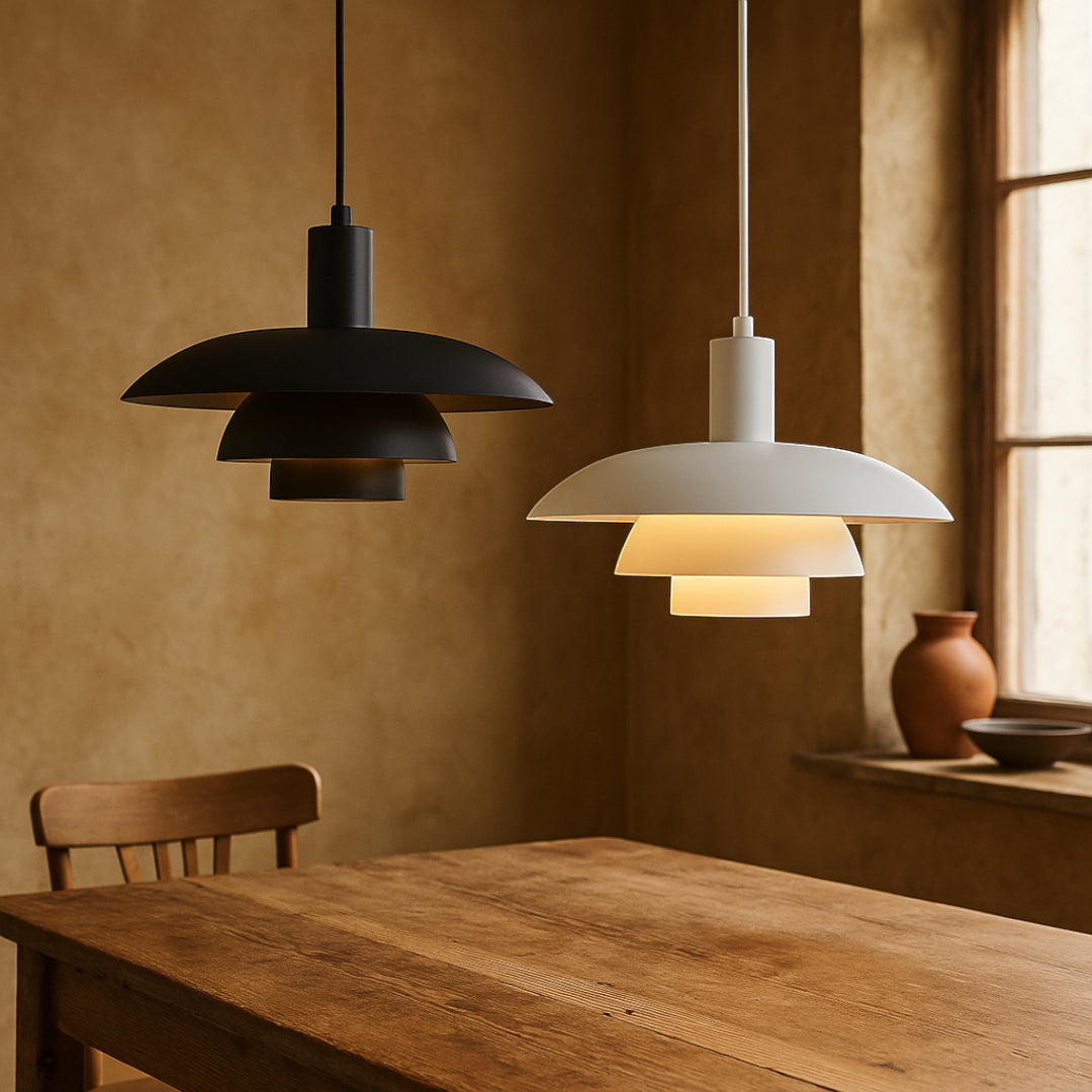 Layered Metal Pendant Light