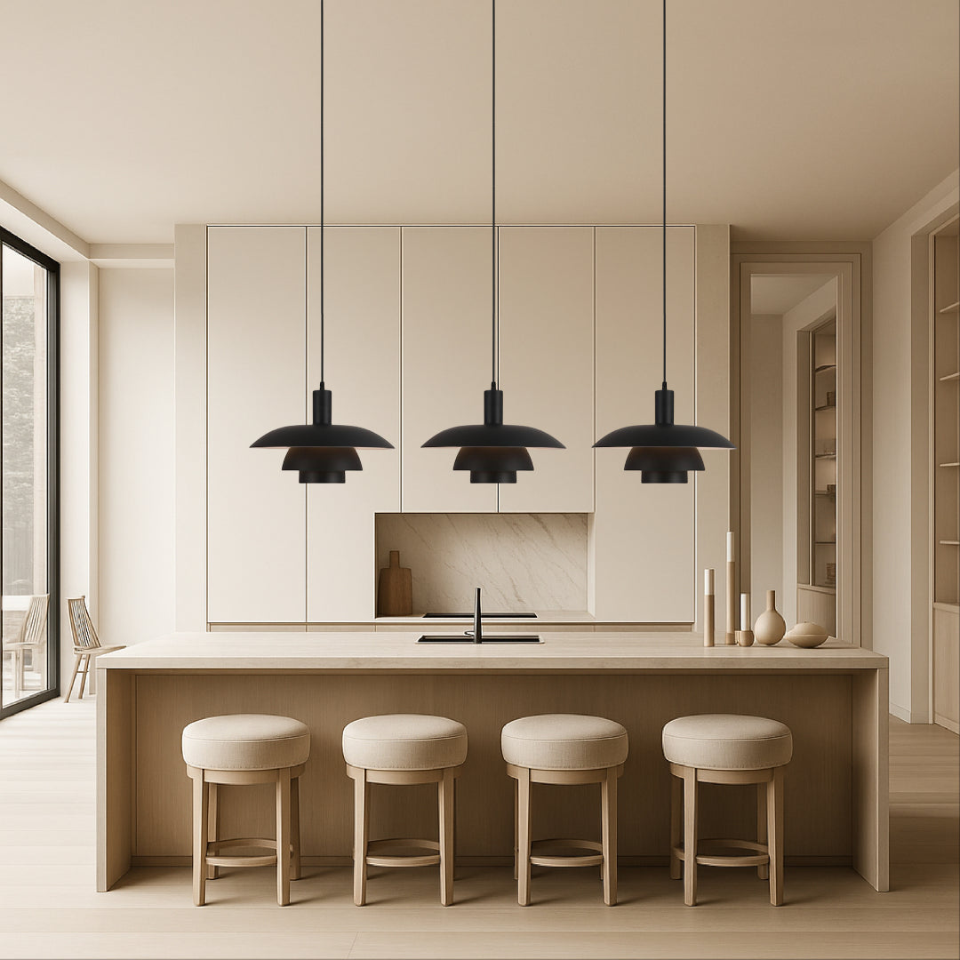 Layered Metal Pendant Light