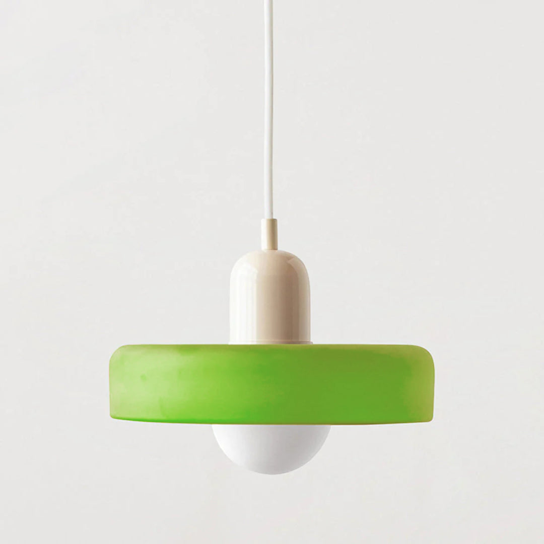 Modern Coloured Glass Pendant Light