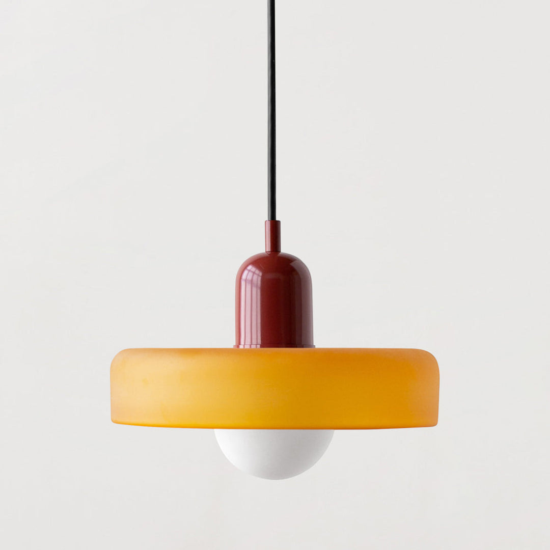 Modern Coloured Glass Pendant Light
