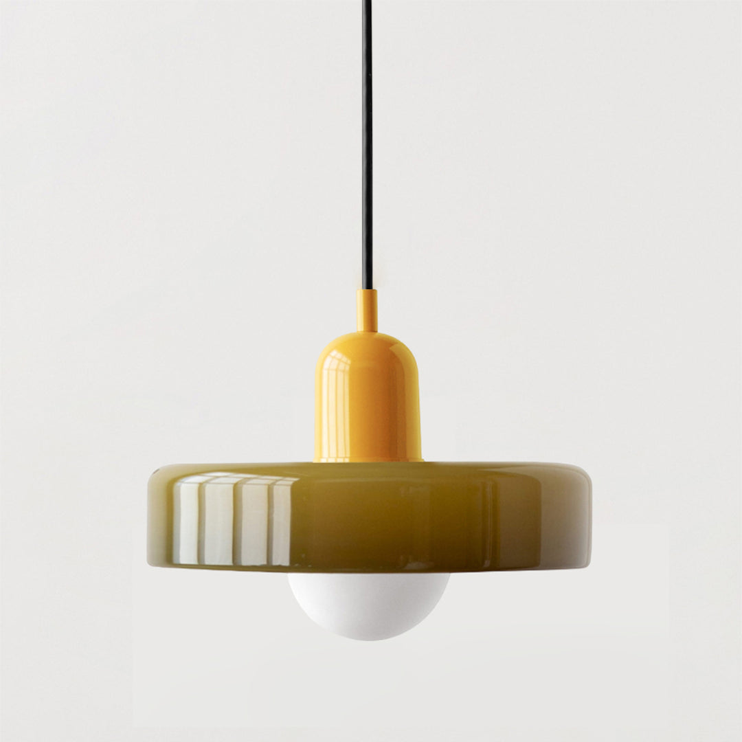 Modern Coloured Glass Pendant Light