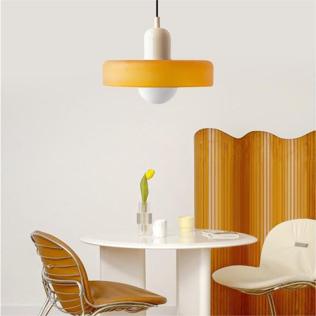 Modern Coloured Glass Pendant Light