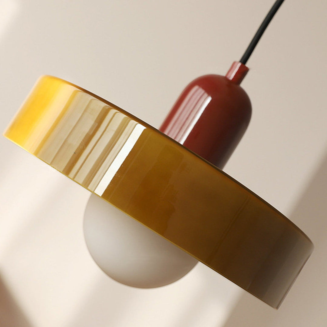 Modern Coloured Glass Pendant Light