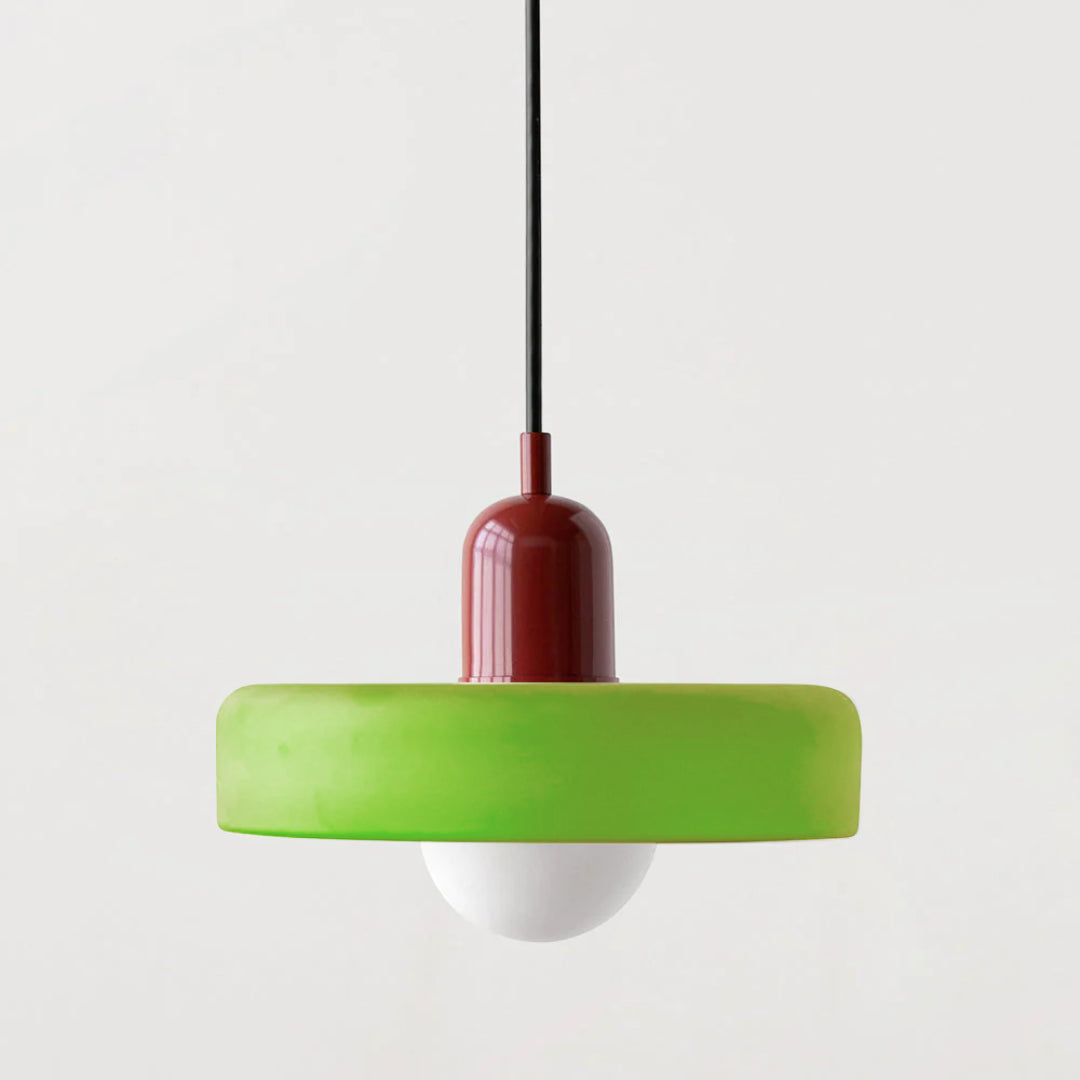 Modern Coloured Glass Pendant Light