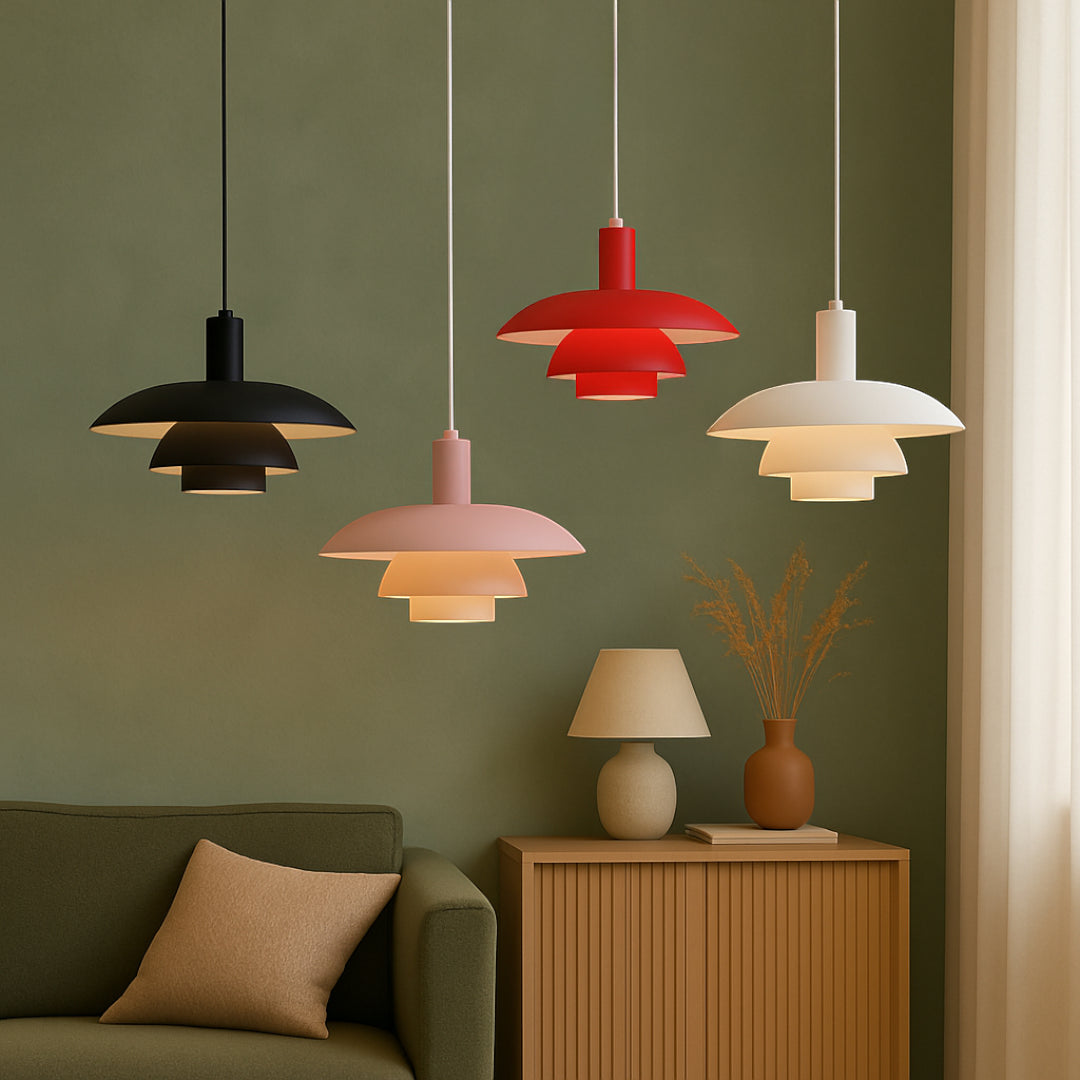 Layered Metal Pendant Light